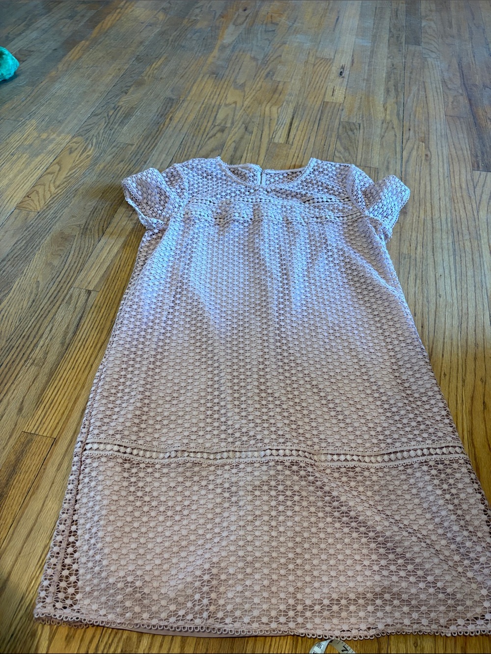 Ann Taylor Light Mauve Lace Midi Dress